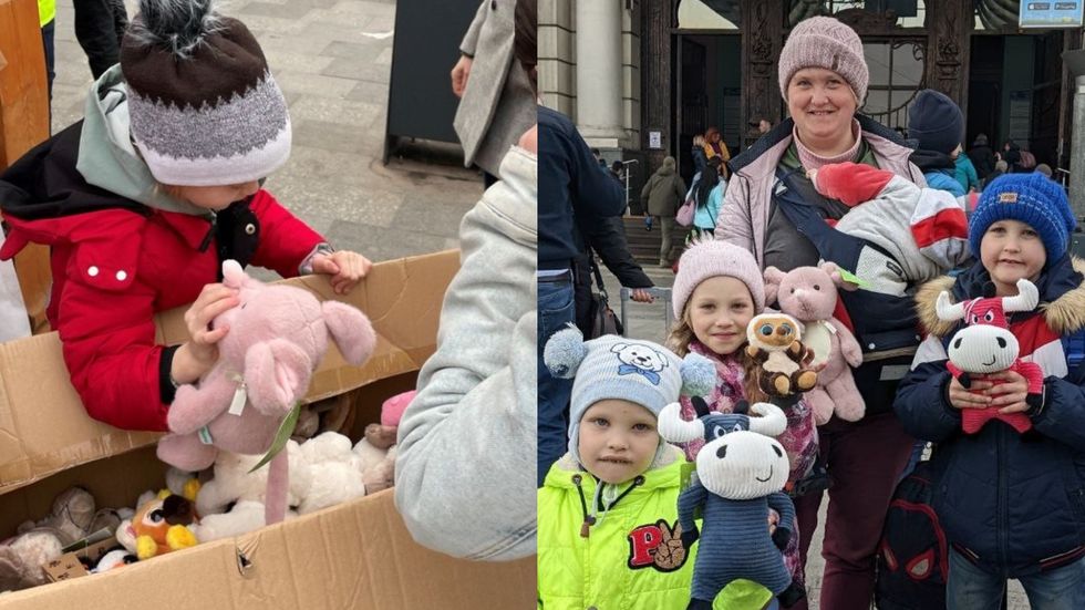 Thousands of toys delivered to Ukrainian children have helped them ‘shine’