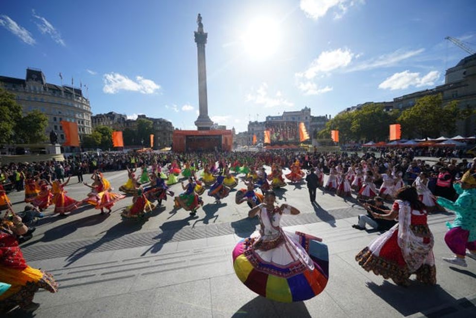 In Pictures Trafalgar Square awash with colour in Diwali celebration