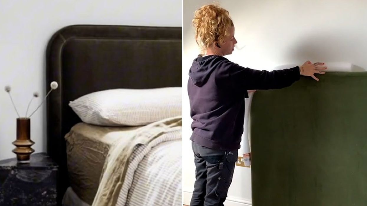 DIY lover nails £1,000 luxury headboard using pool noodles