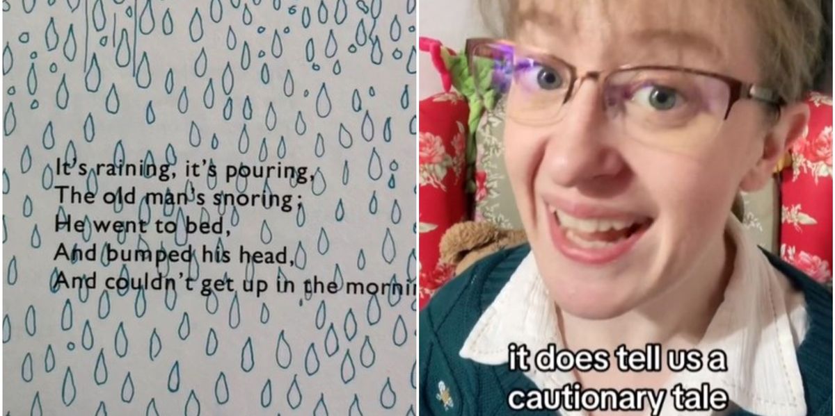 Teacher reveals the dark meaning behind ‘It’s raining, it’s pouring ...