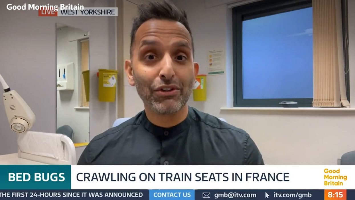 Horror as bedbug spotted crawling on woman's leg in the London Underground