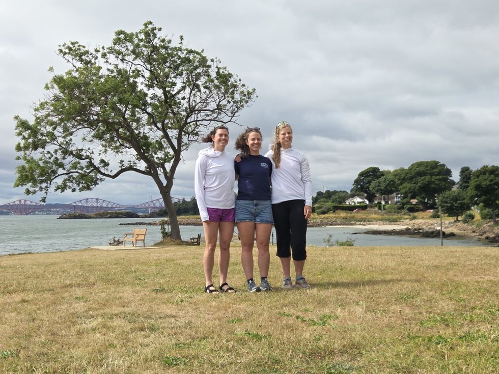 Doctor Jenna Volpert and physiotherapists Ellen Clark and Lauren Wilde-Arnold are friends and former Dundee flatmates who have signed up to take part in the World\u2019s Toughest Row, a formidable 3,000-mile journey (PA)