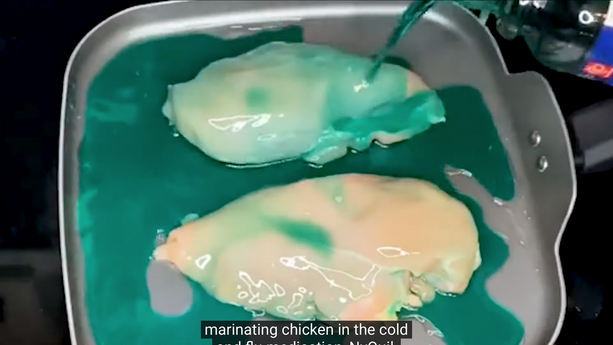 TikTok users are cooking chicken in cough syrup to 'cure colds' and doctors aren't happy