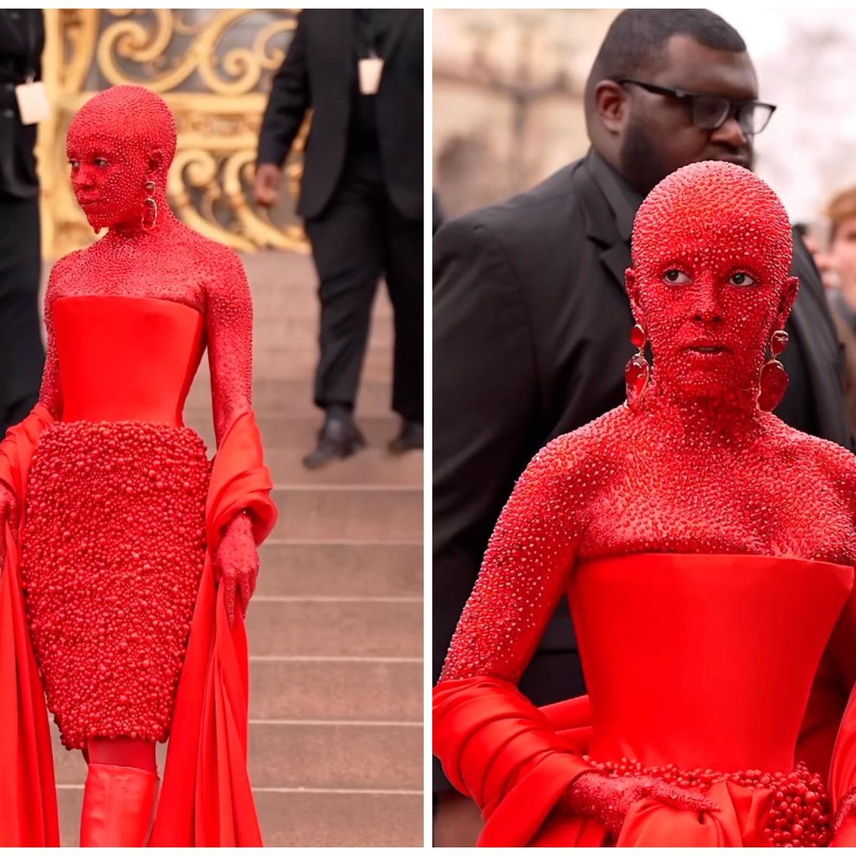 doja cat red dress met gala Doja Cat's Red Outfit: The Oral History of Her Viral Schiaparelli Look
