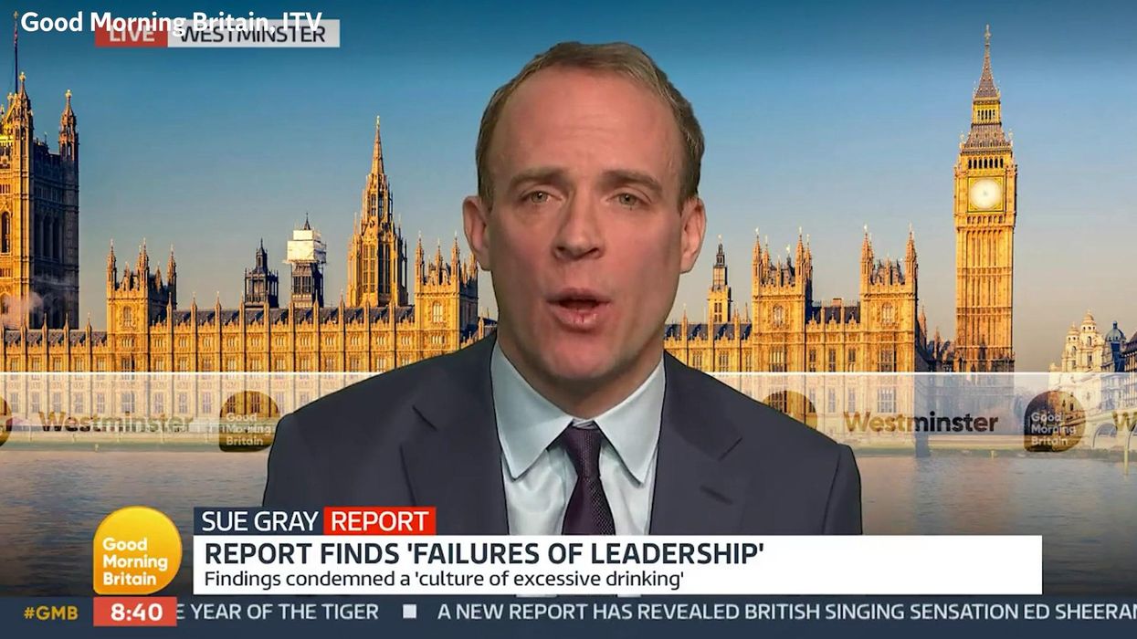 Dominic Raab responds to question on Partygate with ‘I don’t know what I don’t know’