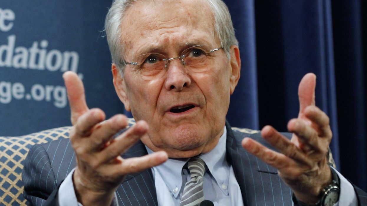 <p>Donald Rumsfeld has passed away at 88 years old.</p>