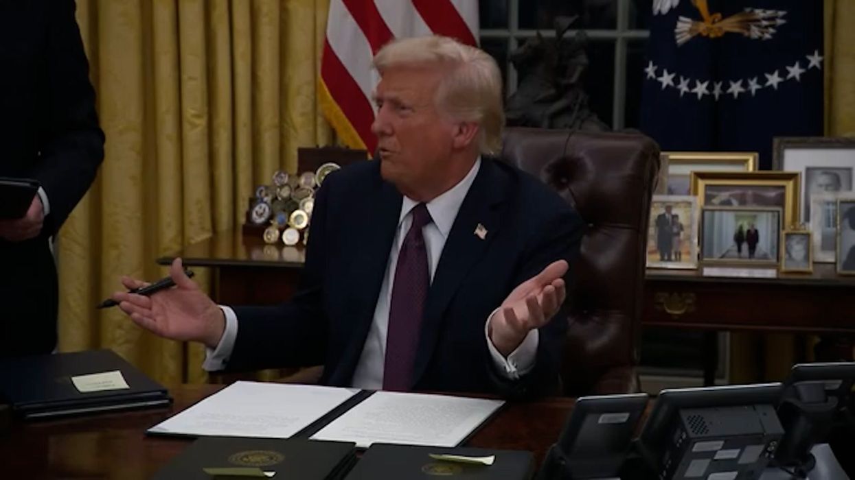 Donald Trump has already made his first blunder as President - and many didn't notice