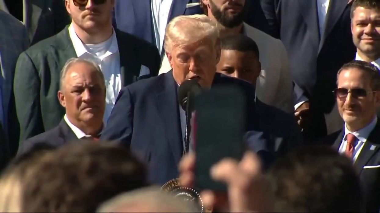 Donald Trump gushes over 'handsome' Eagles player Saquon Barkley