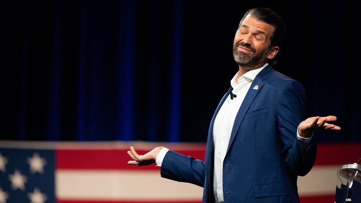 Trump Jr roasted for trying to profit from his Dad's mugshot