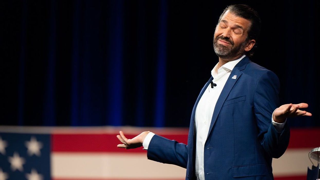 Trump Jr makes cocaine use joke during Turning Point speech