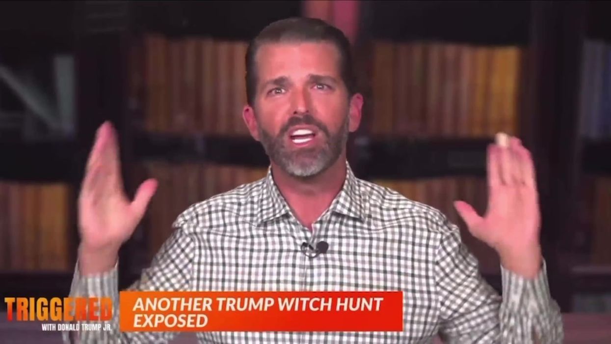 Donald Trump Jr is losing it over his dad potentially being indicted