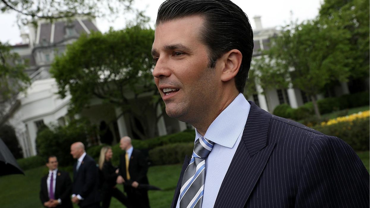 Donald Trump Jr was interviewed by the Senate Judiciary Committee as part of its Russia probe.