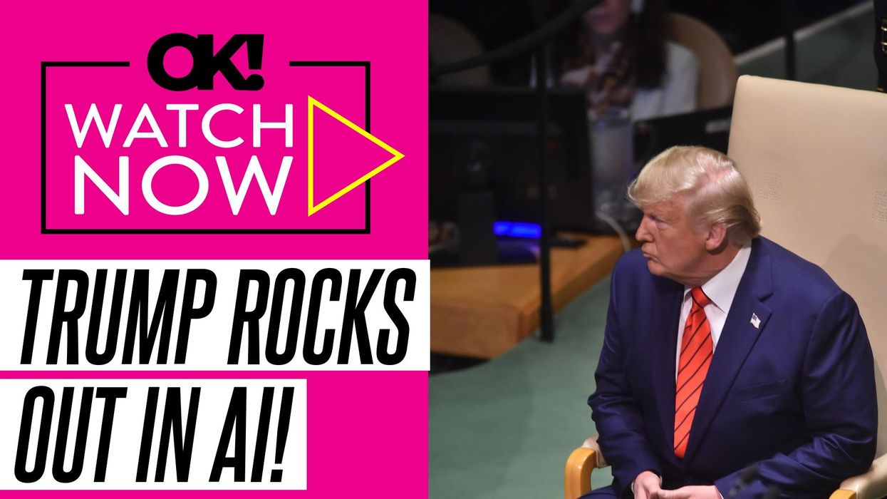 Trump shares bizarre AI video of himself playing piano and shredding a guitar solo