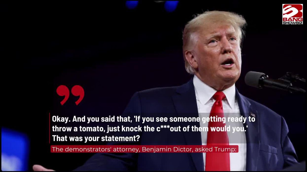 Trump returns to his Truth Social app by posting infamous made-up word