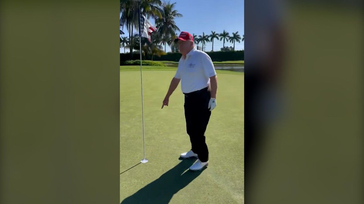 Trump claims that he hit a hole in one but presents almost no evidence