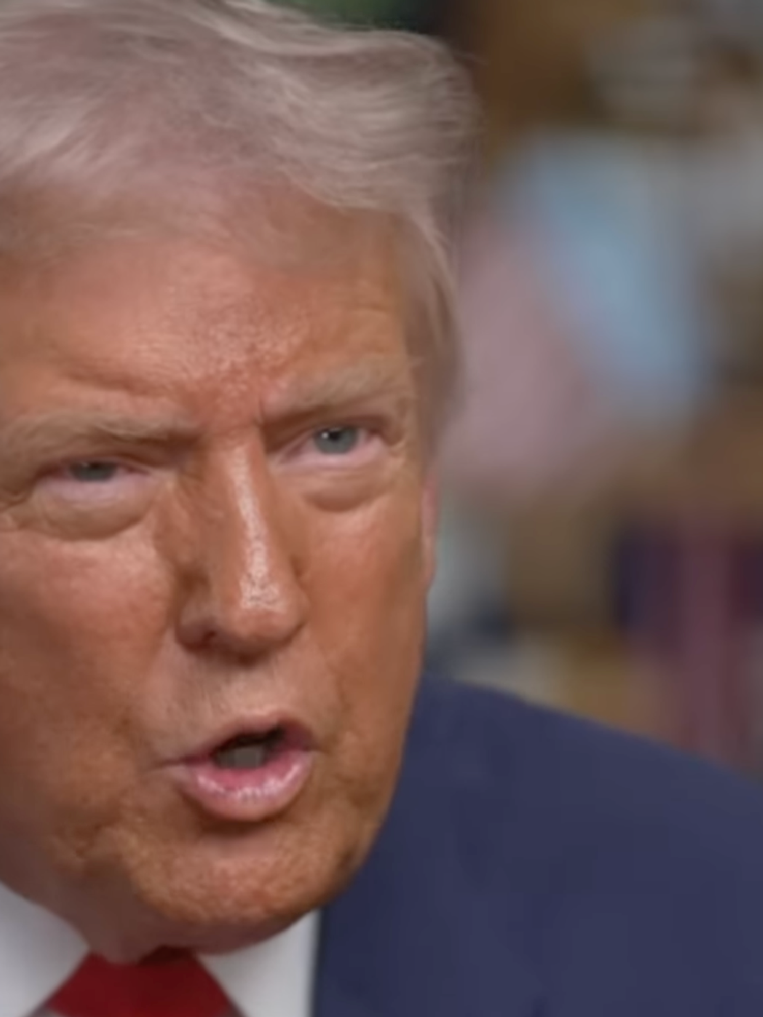 Donald Trump speaking on 60 Minutes.