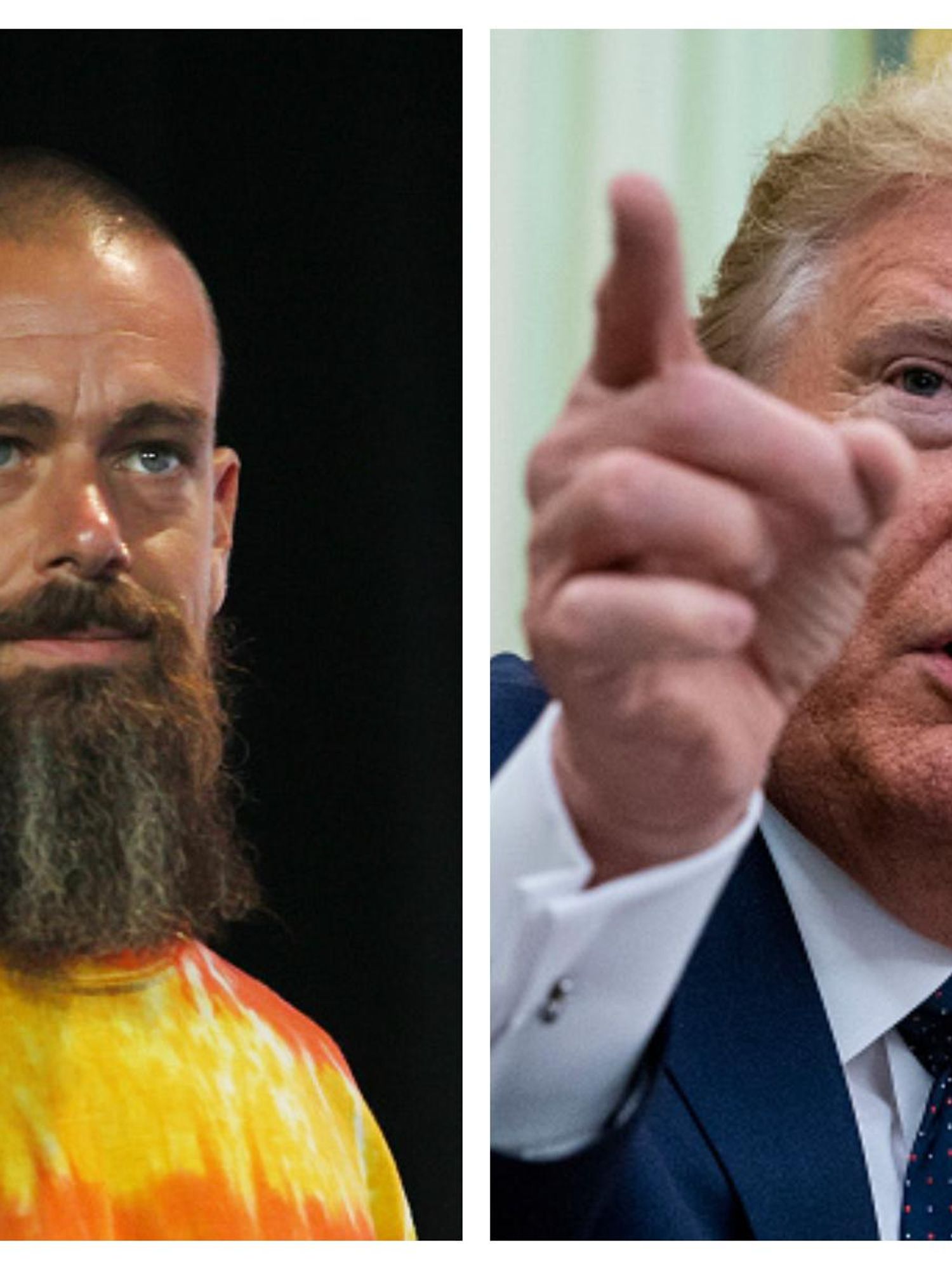 Trump tagged a fake Jack Dorsey account on Truth Social while moaning about Elon Musk