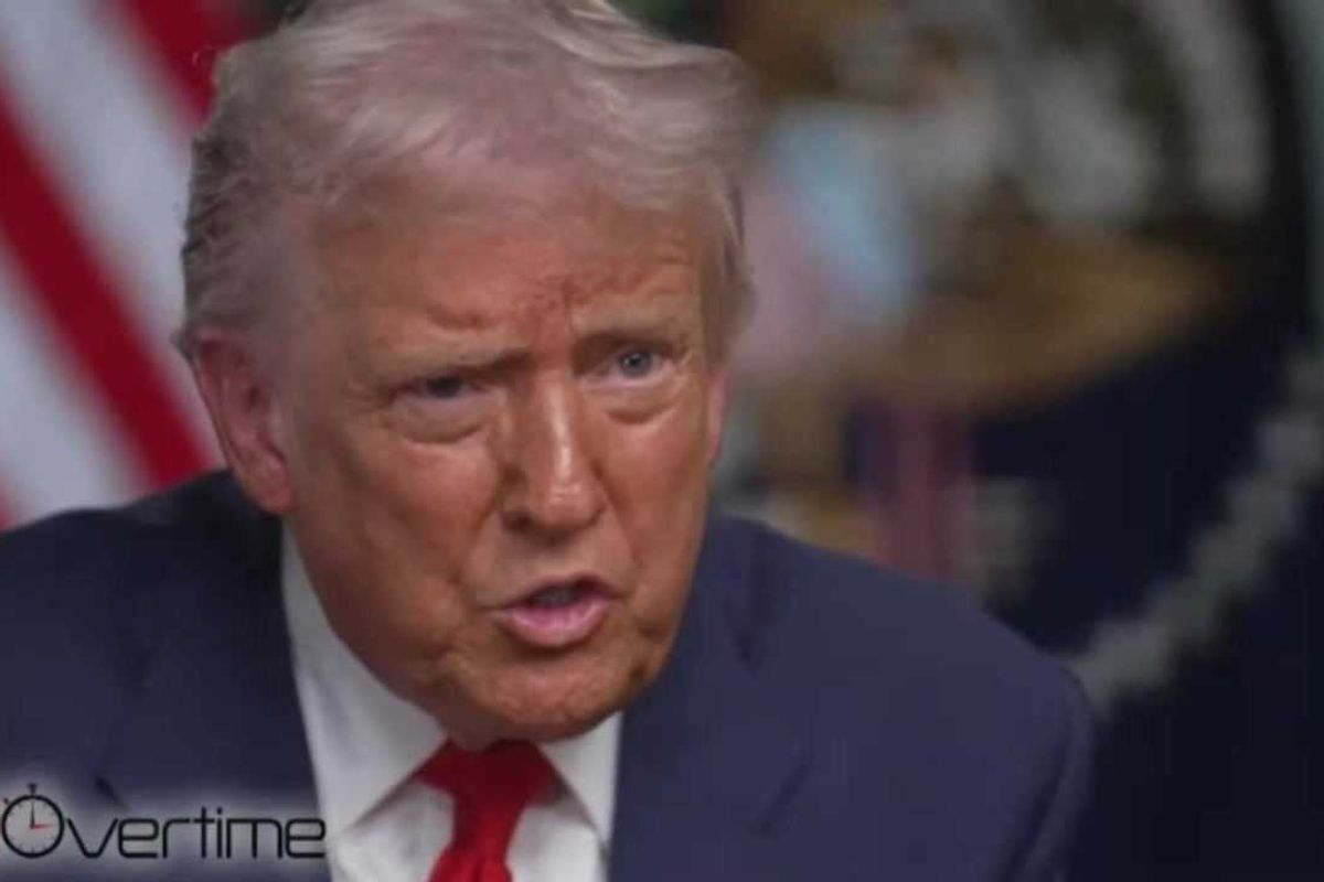 Donald Trump talking on 60 Minutes