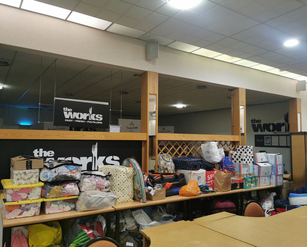 Donations for Ems4Afghans (Matt Simmons/PA).