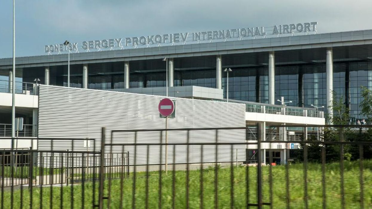 Donetsk Airport's main terminal building, May 2012