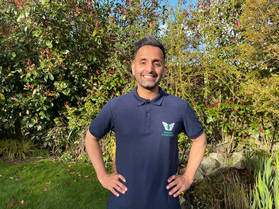Dr Amir Khan, who is backing the Butterfly Conservation campaign
