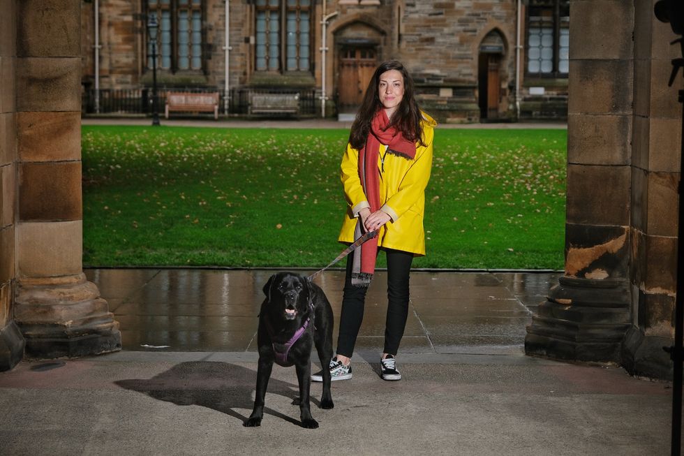 Dr Ilyena Hirskyj-Douglas has collaborated with her dog Zack and colleagues at Aalto University in Finland to develop the DogPhone (University of Glasgow)