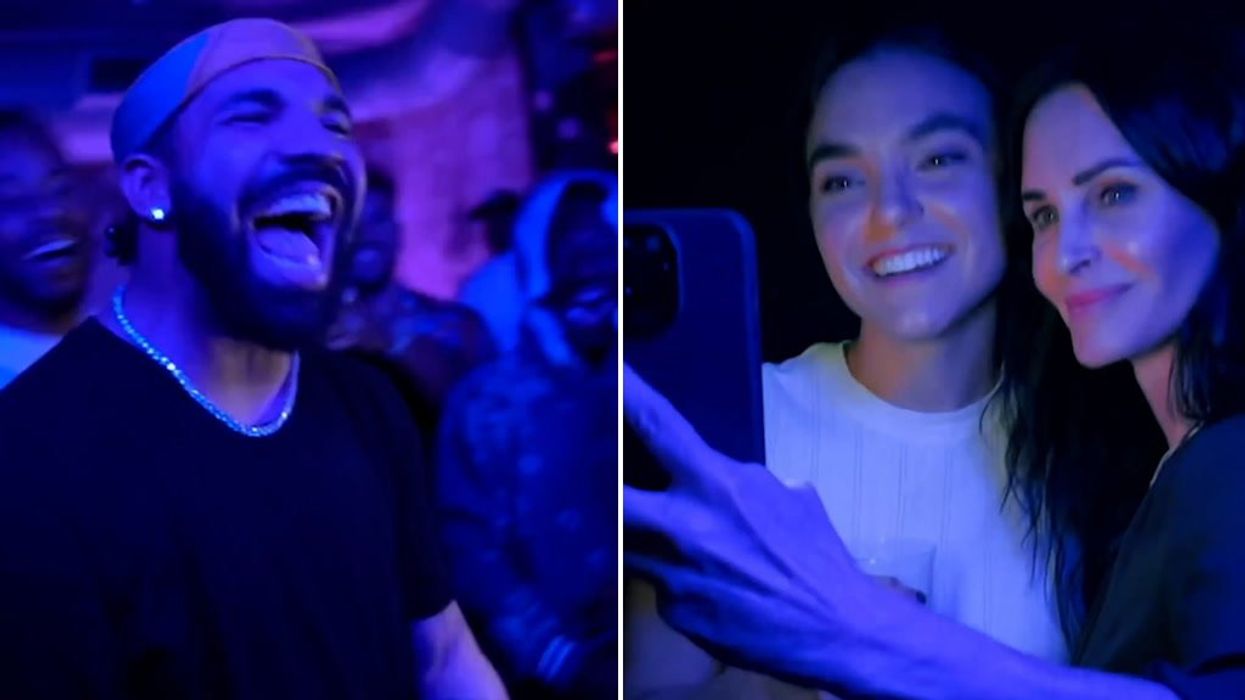 Drake gives middle finger to Courteney Cox as pair reveal unlikely friendship