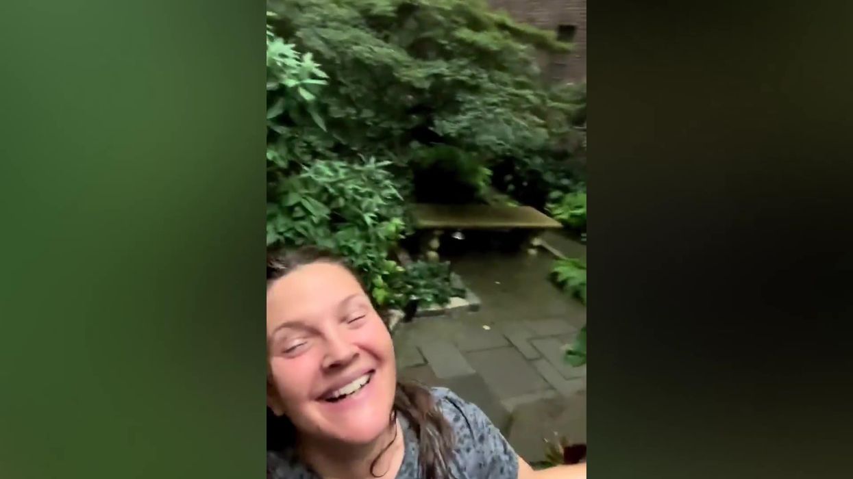 The internet is obsessed with Drew Barrymore's reaction to the rain