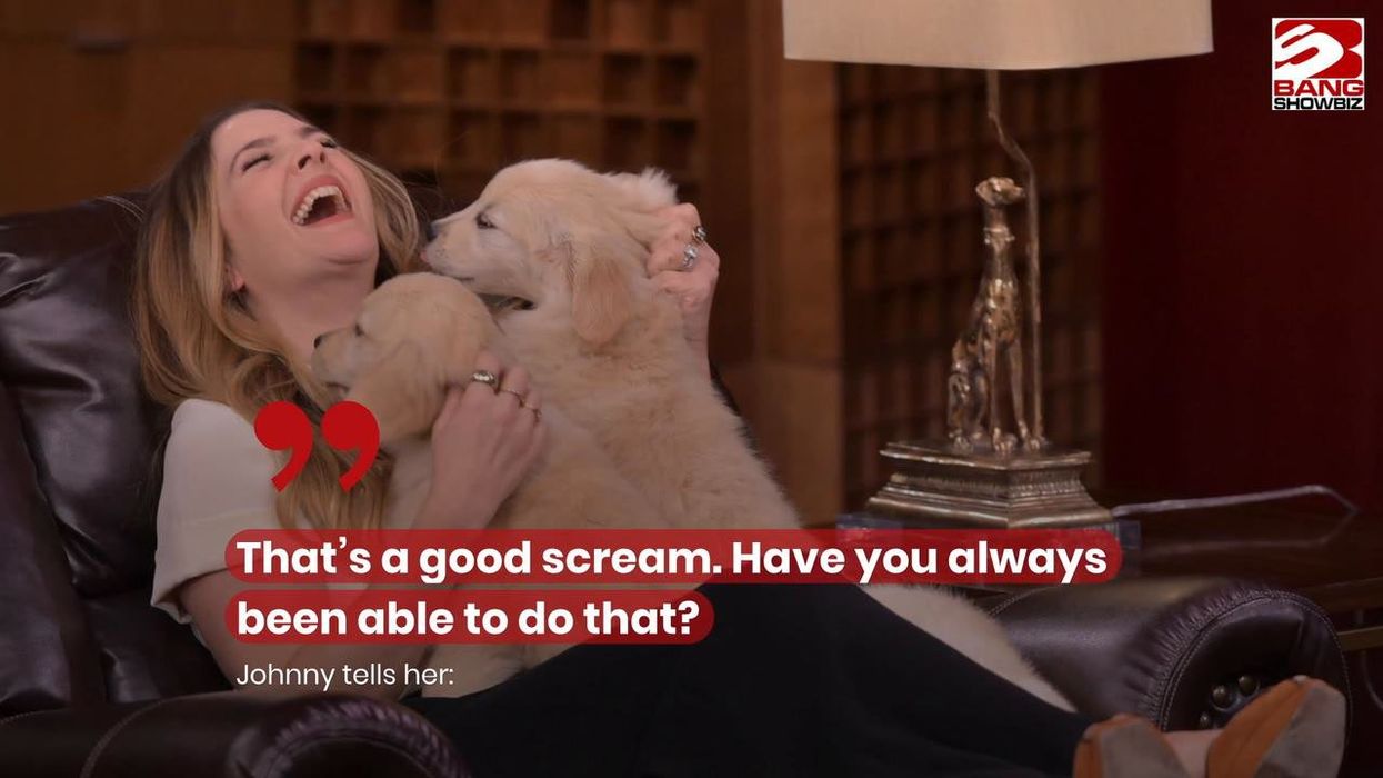 Drew Barrymore reveals why she sits so close to celebrity guests