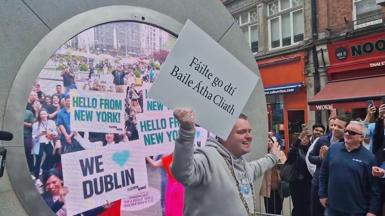 New York and Dublin portal temporarily shut down after 'inappropriate behaviour'