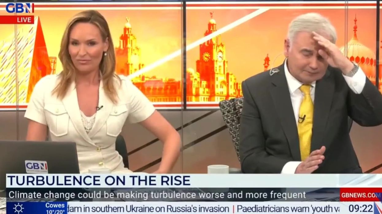 Eamonn Holmes and GB News co-host both caught swearing in live blunder