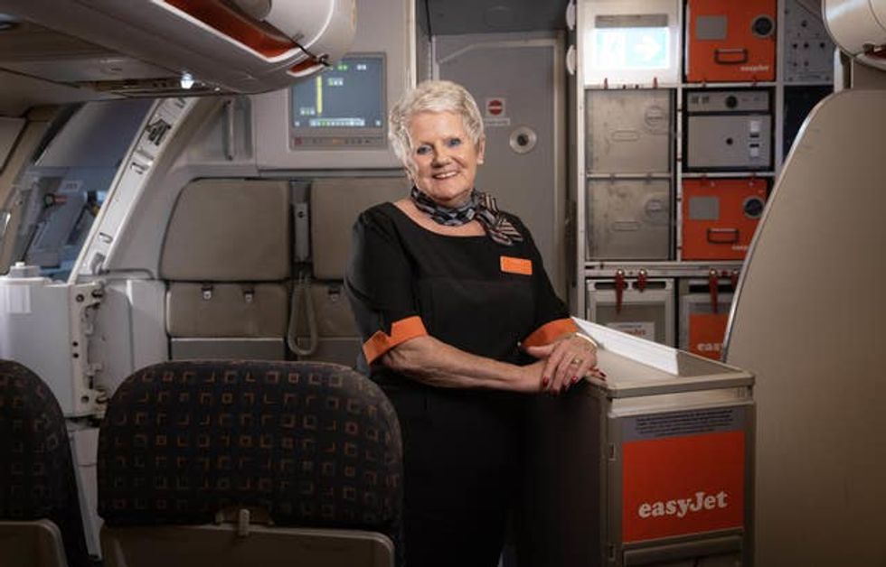 EasyJet flight attendant Pam Clark