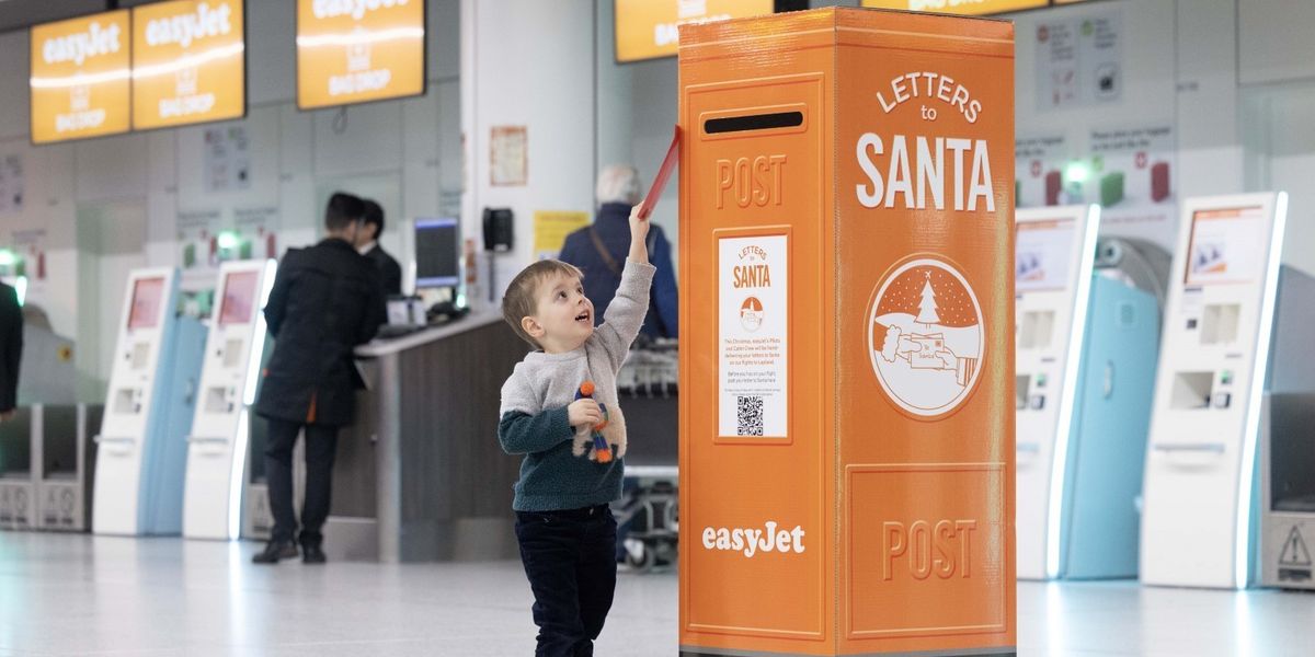Easyjet Posts EasyJet sets up special airport post boxes for letters to Santa | indy100