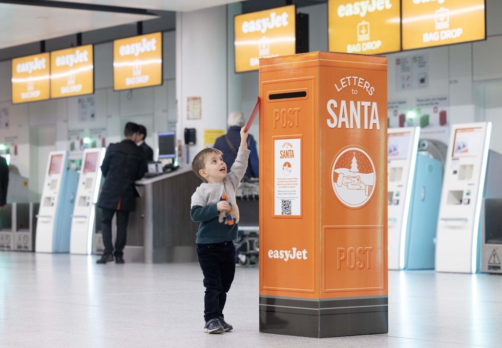 EasyJet sets up special airport post boxes for letters to Santa