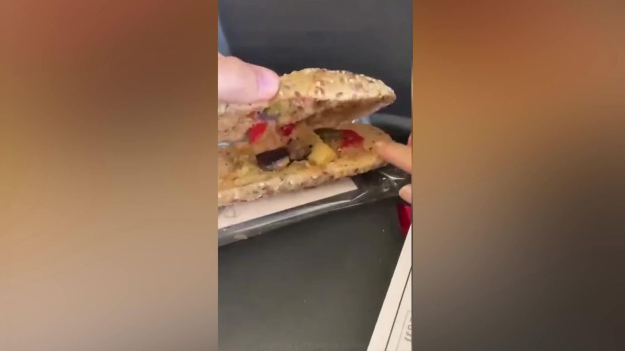 EasyJet passenger shares footage of 'worst airline food' around