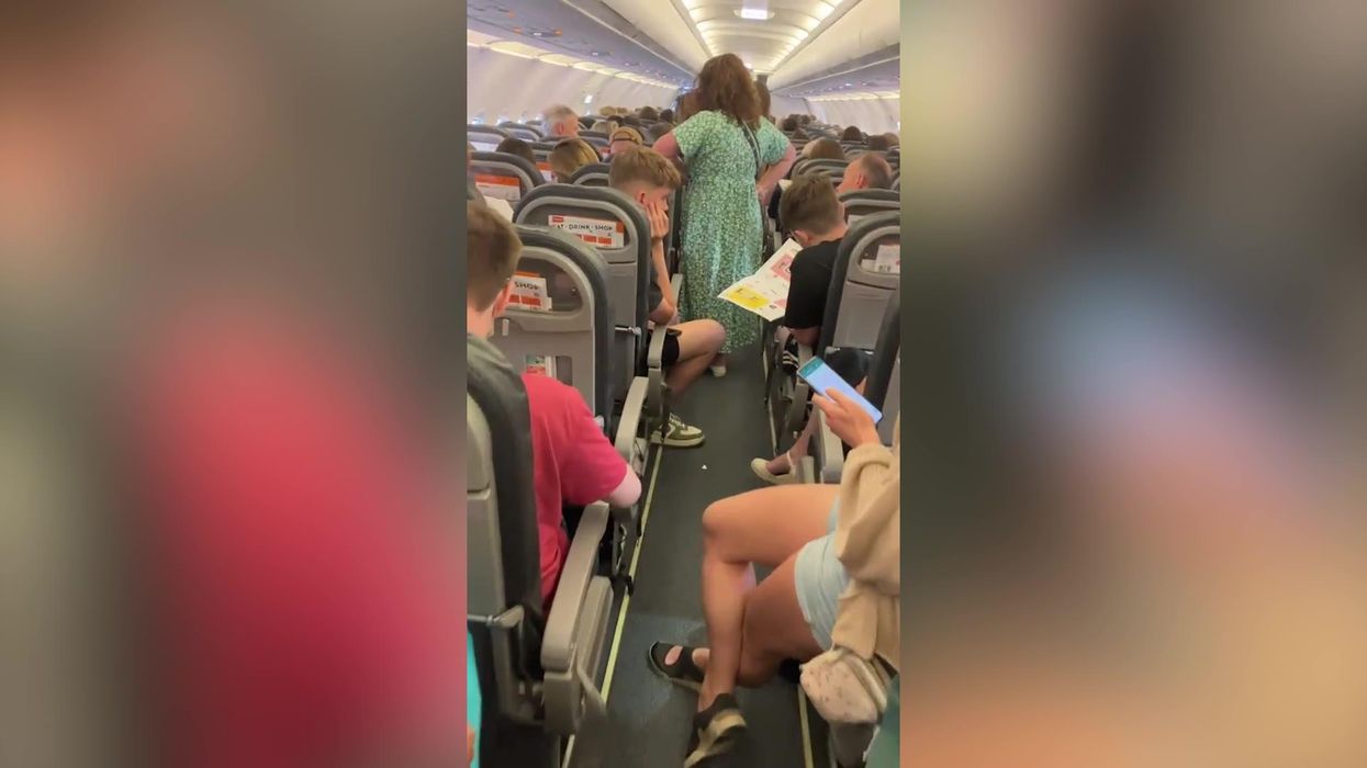 Furious passenger stomps on suitcase to meet EasyJet's baggage requirements
