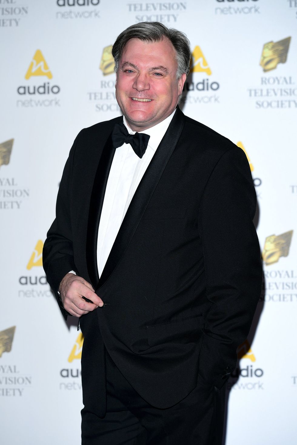 Ed Balls attending the Royal Television Society Programme Awards