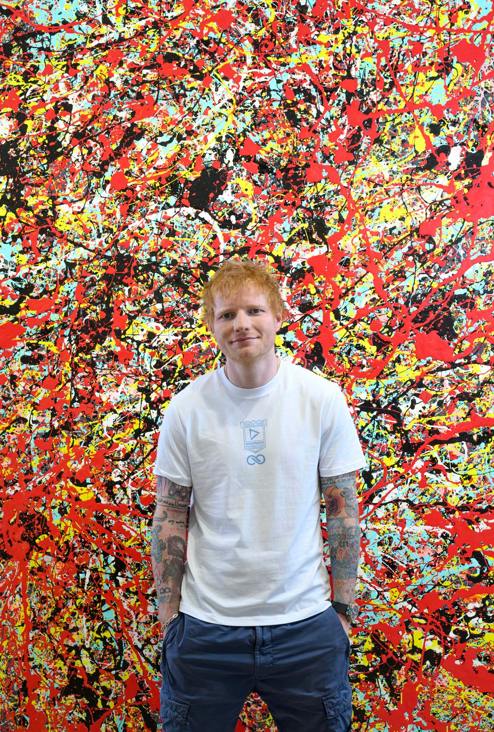 Ed Sheeran launches exhibition of his Cosmic Carpark Paintings in London