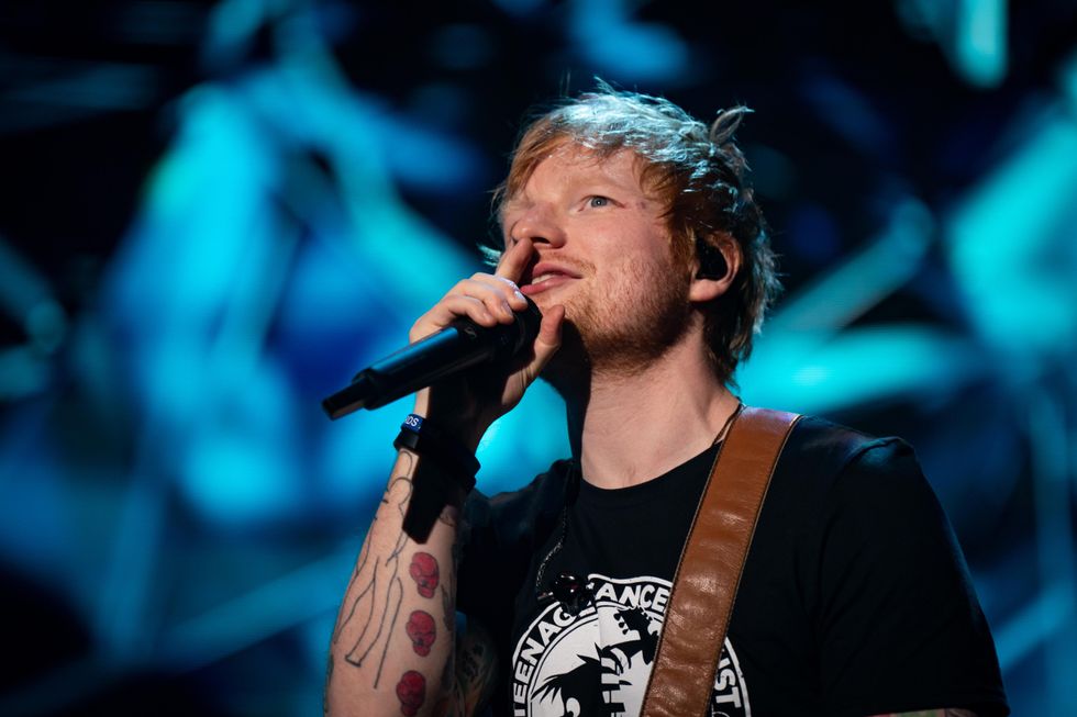 Ed Sheeran surprises fans at London’s O2 during 50 Cent concert