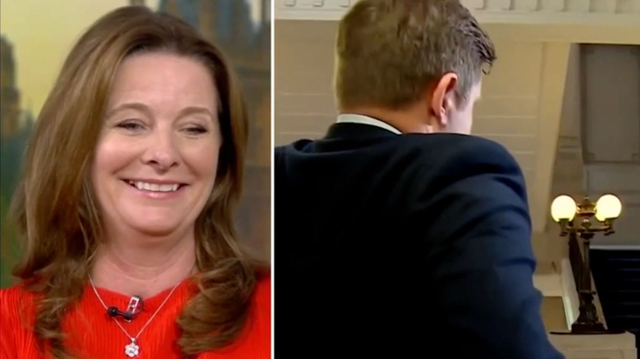 Education secretary has odd reaction as she's forced to re-watch sweary outburst