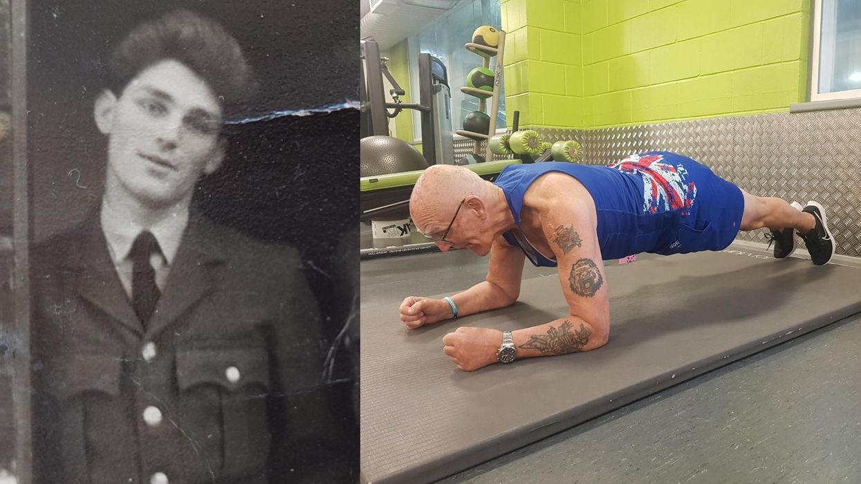 Eighty-six-year-old Eric Ayling aims to raise £10,000 to support ex-service personnel (Eric Ayling/Simon Cruse/PA)