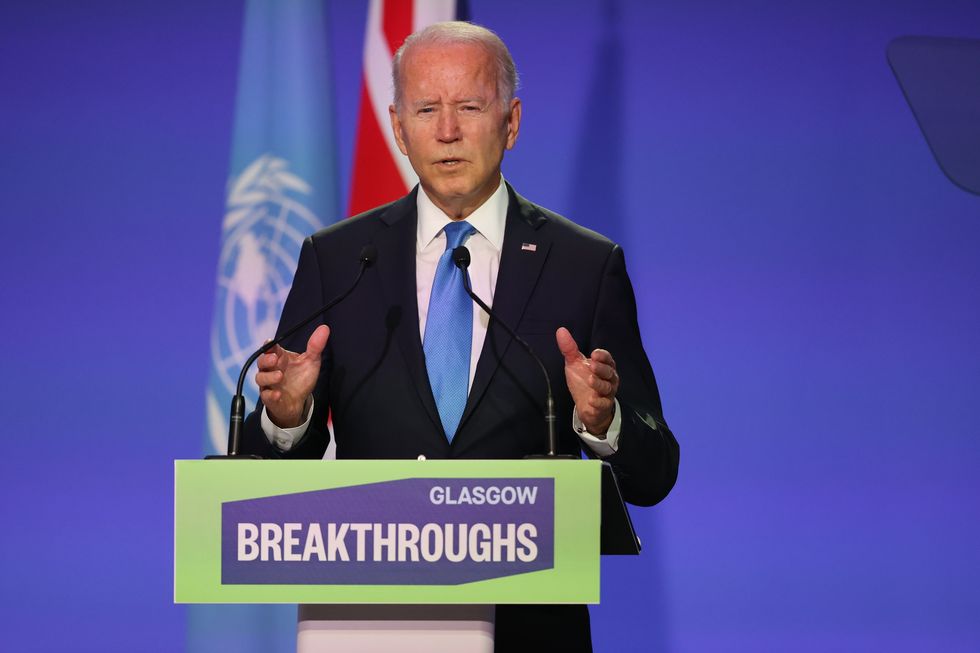 El presidente estadounidense Joe Biden (Steve Reigate / Daily Express)