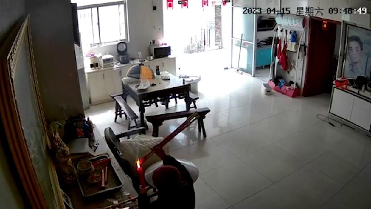 Elderly woman nearly destroys home after mistaking fireworks for incense