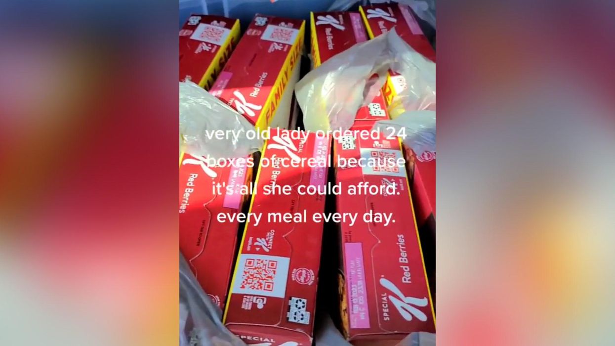 Woman was mind blown after discovering Asda corn flake boxes actually join up to make a picture