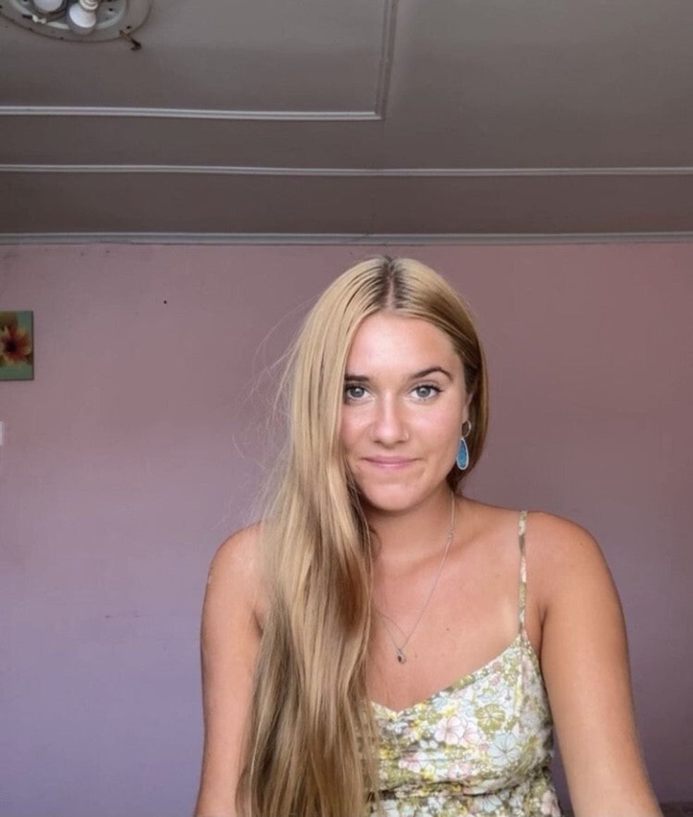 Ella Lambert, who began sewing reusable sanitary products for refugees over lockdown, and is now running a global network of 1,000 volunteers (Ella Lambert/PA)