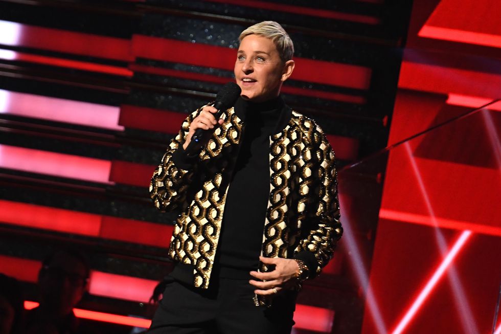 Ellen DeGeneres at the 2020 Grammy Awards