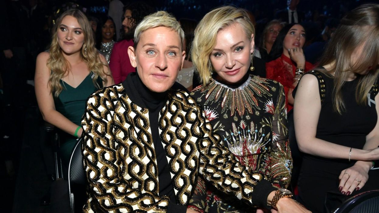 Ellen DeGeneres with her wife Portia de Rossi