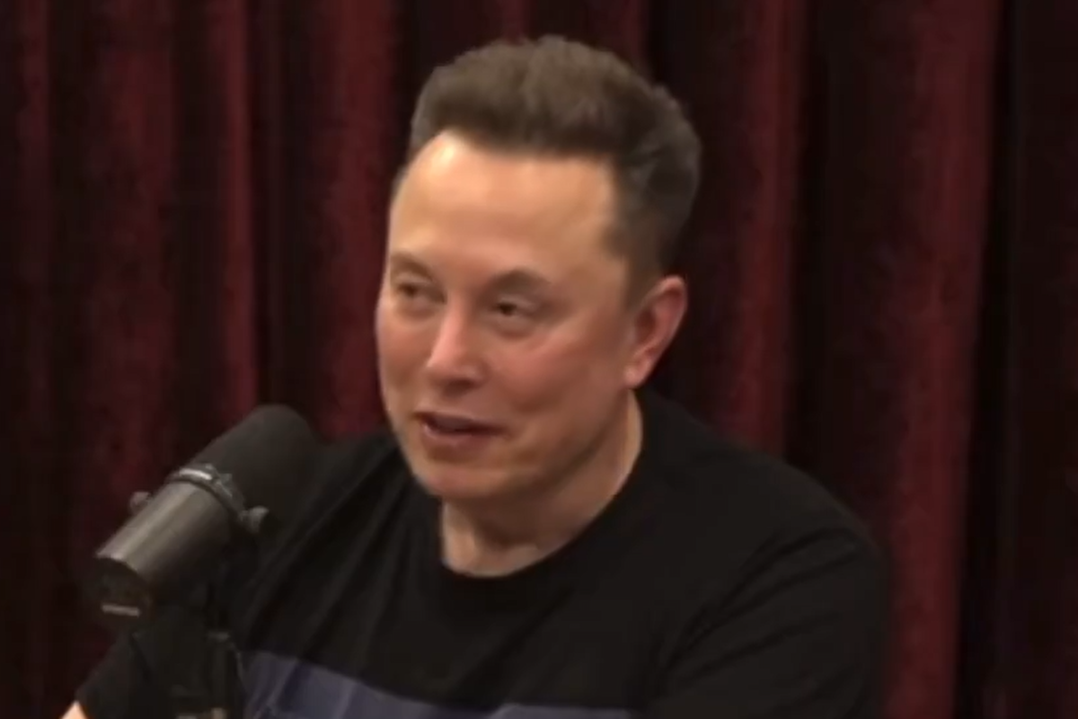 Elon Musk appearing on The Joe Rogan Experience