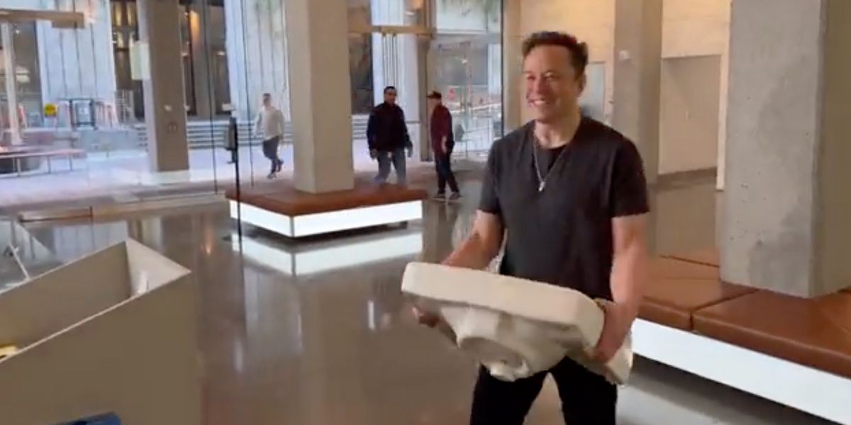 elon musk kitchen sink video