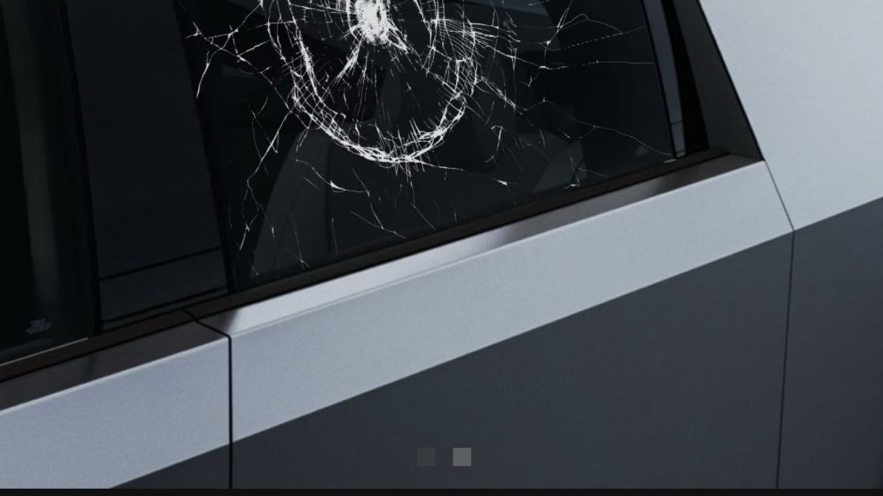 Elon Musk is now selling Tesla Cybertruck broken window stickers | indy100